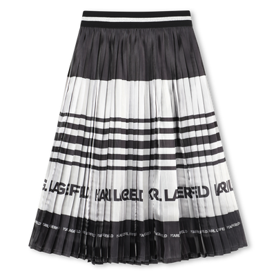 Jupe midi plissée KARL LAGERFELD KIDS FILLE