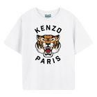 T-shirt en coton avec imprim&eacute; KENZO KIDS 
                    GARCON