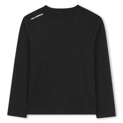 T-shirt à manches longues KARL LAGERFELD KIDS GARCON