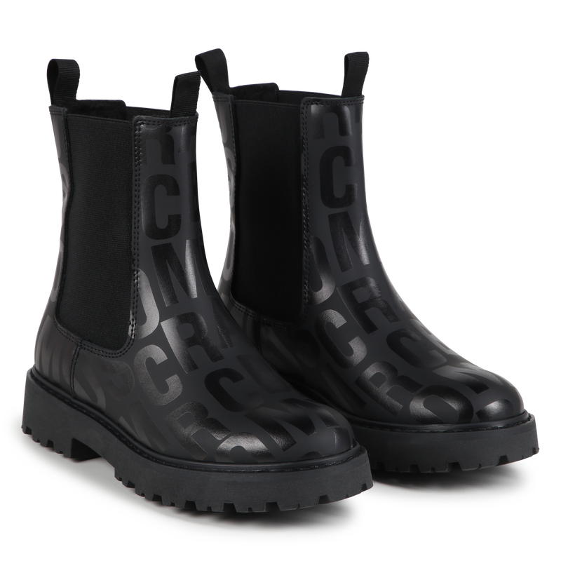 Bottines en cuir de vachette doublées THE MARC JACOBS 
                    FILLE