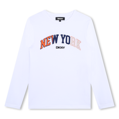 T-shirt manches longues coton DKNY GARCON