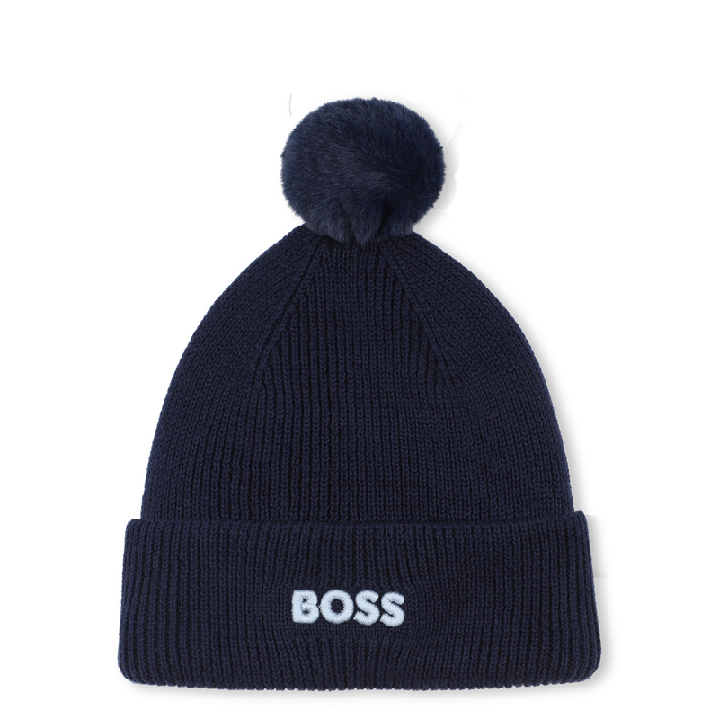 Bonnet tricot avec pompon BOSS 
                    GARCON