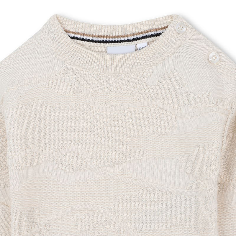 Pull col rond BOSS 
                    GARCON