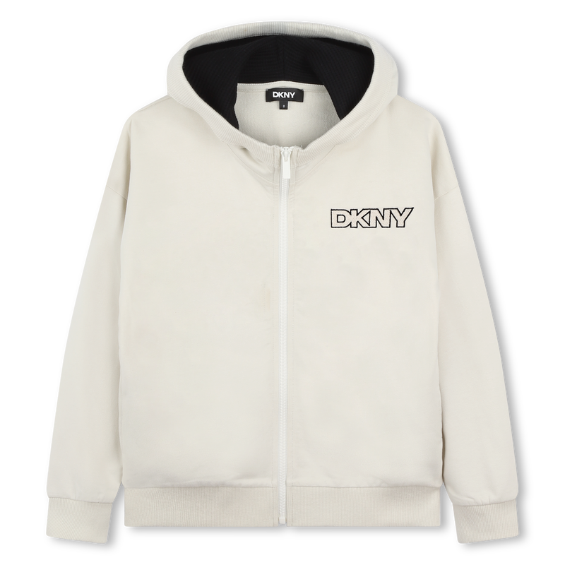 Cardigan à capuche en molleton DKNY 
                    UNISEXE