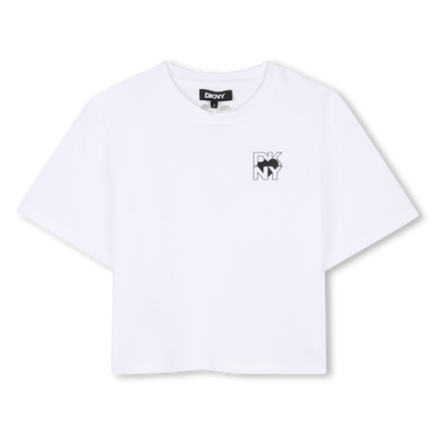 T-shirt manches courtes coton DKNY FILLE