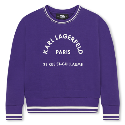 Sweat-shirt avec imprimé placé KARL LAGERFELD KIDS FILLE