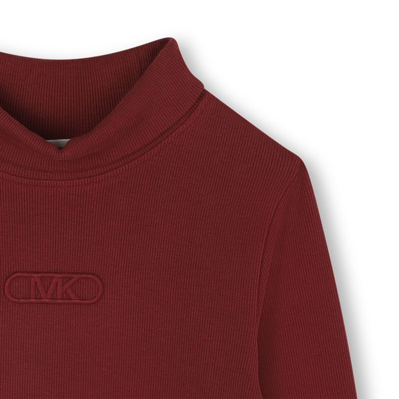 T-shirt manches longue col montant MICHAEL KORS 
                    FILLE