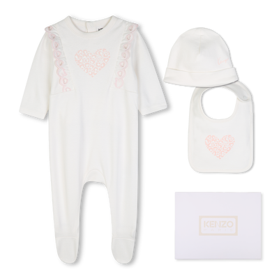 Ensemble pyjama, bonnet et bavoir KENZO KIDS FILLE