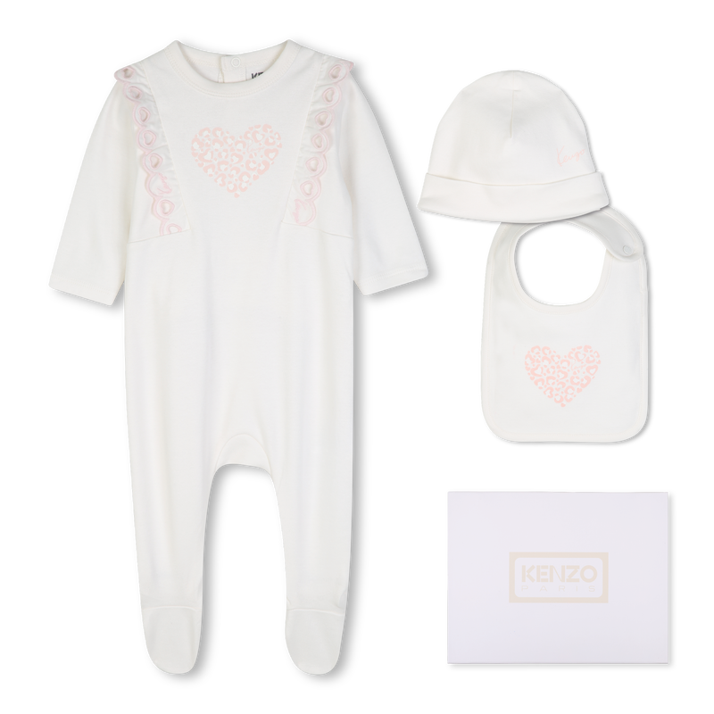 Ensemble pyjama, bonnet et bavoir KENZO KIDS 
                        FILLE