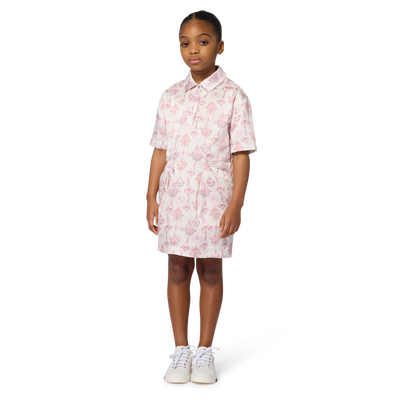 Robe en satin col polo GIVENCHY FILLE