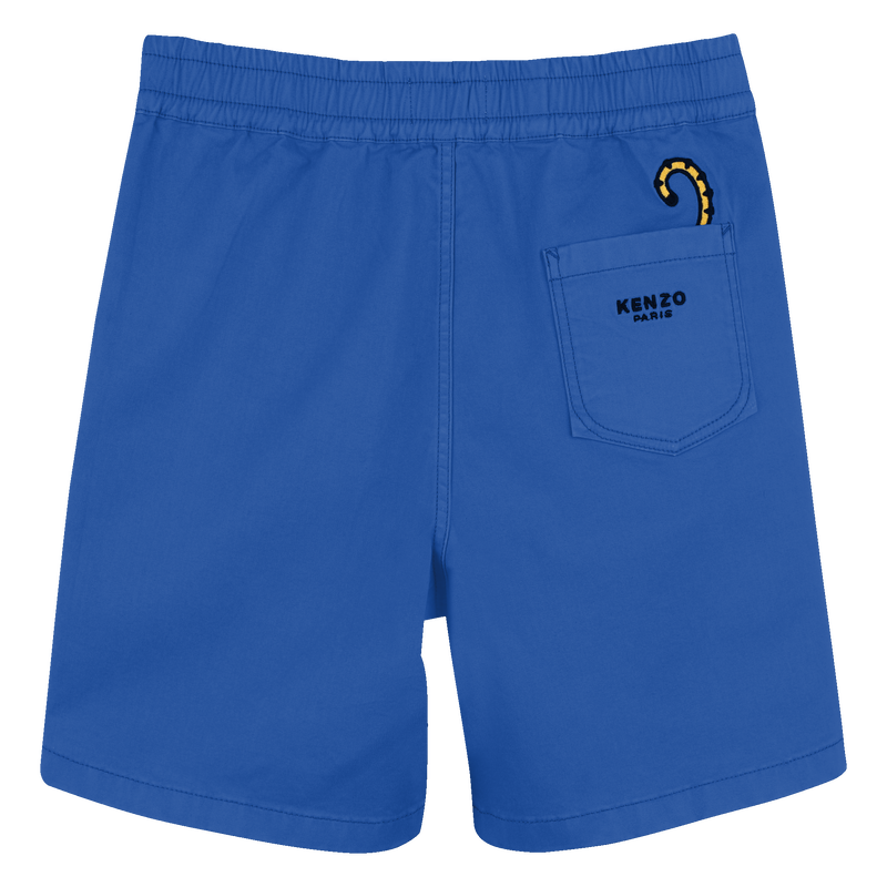 Bermuda en coton avec badge KENZO KIDS 
                    GARCON