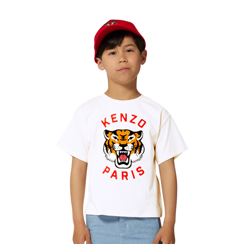 Casquette brod&eacute;e en coton KENZO KIDS 
                        UNISEXE