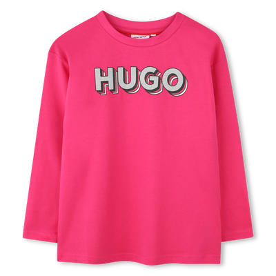 T-shirt avec imprim&eacute; sigle Hugo FILLE