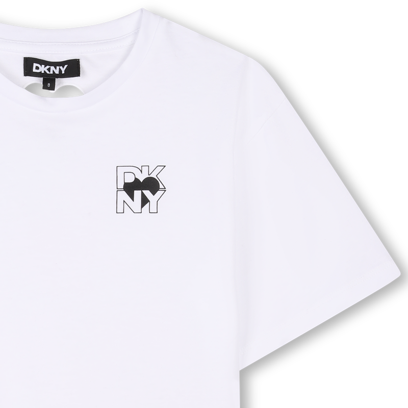 T-shirt manches courtes coton DKNY 
                    FILLE