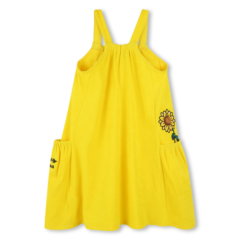 Robe en éponge avec broderies KENZO KIDS 
                    FILLE
