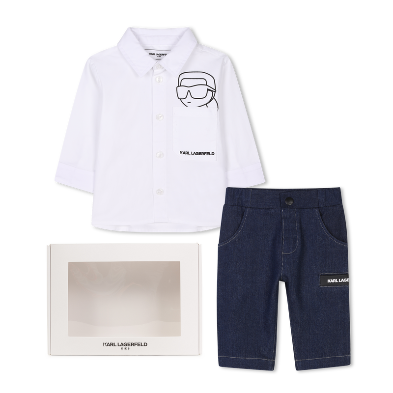 Ensemble chemise et pantalon KARL LAGERFELD KIDS 
                    GARCON