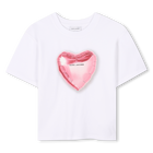 T-shirt de c&eacute;r&eacute;monie en coton MARC JACOBS 
                    FILLE