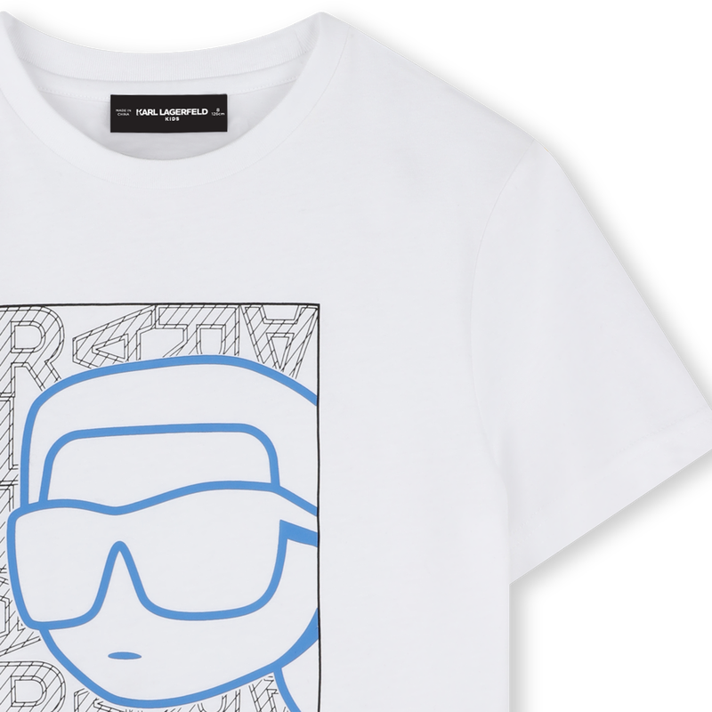 T-shirt avec imprimé placé KARL LAGERFELD KIDS 
                    GARCON