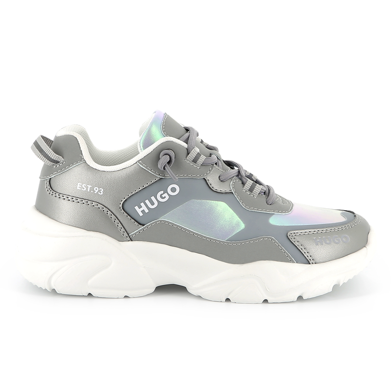 Baskets lac&eacute;es bi-mati&egrave;res Hugo 
                        FILLE