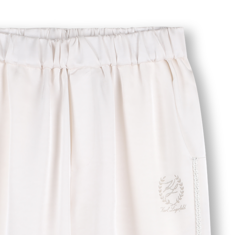PANTALON DE JOGGING EN SATIN KARL LAGERFELD KIDS 
                        FILLE