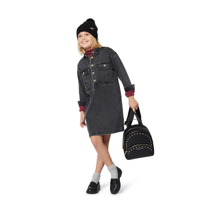 Bonnet tricot avec pompon MICHAEL KORS 
                    FILLE