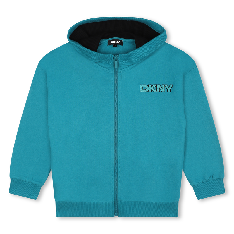 Cardigan à capuche en molleton DKNY 
                    UNISEXE