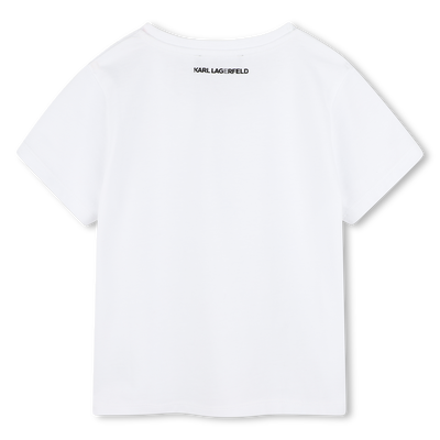 T-shirt avec imprimés KARL LAGERFELD KIDS FILLE