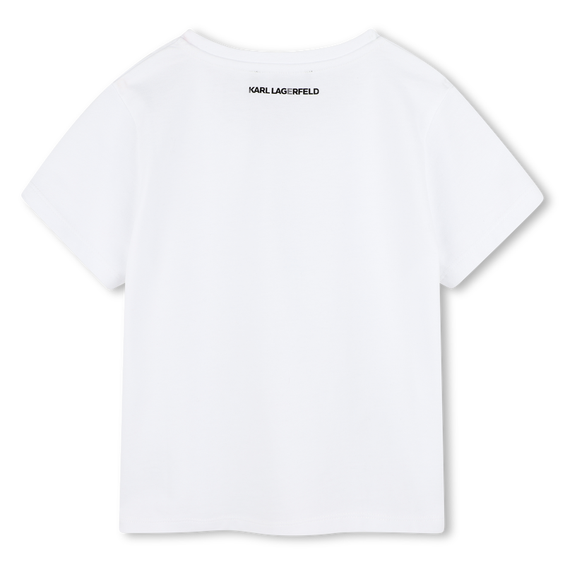 T-shirt avec imprimés KARL LAGERFELD KIDS 
                    FILLE