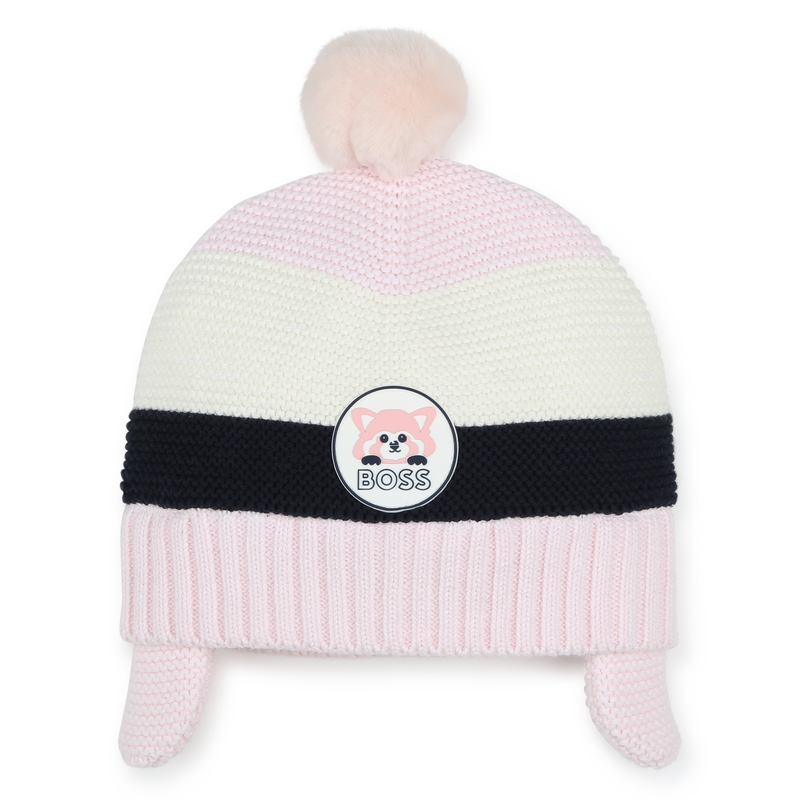 Bonnet à pompon BOSS 
                    FILLE