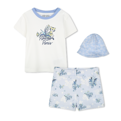 Ensemble T-shirt, short et bob KENZO KIDS GARCON