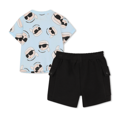 ENSEMBLE T-SHIRT ET SHORT KARL LAGERFELD KIDS GARCON