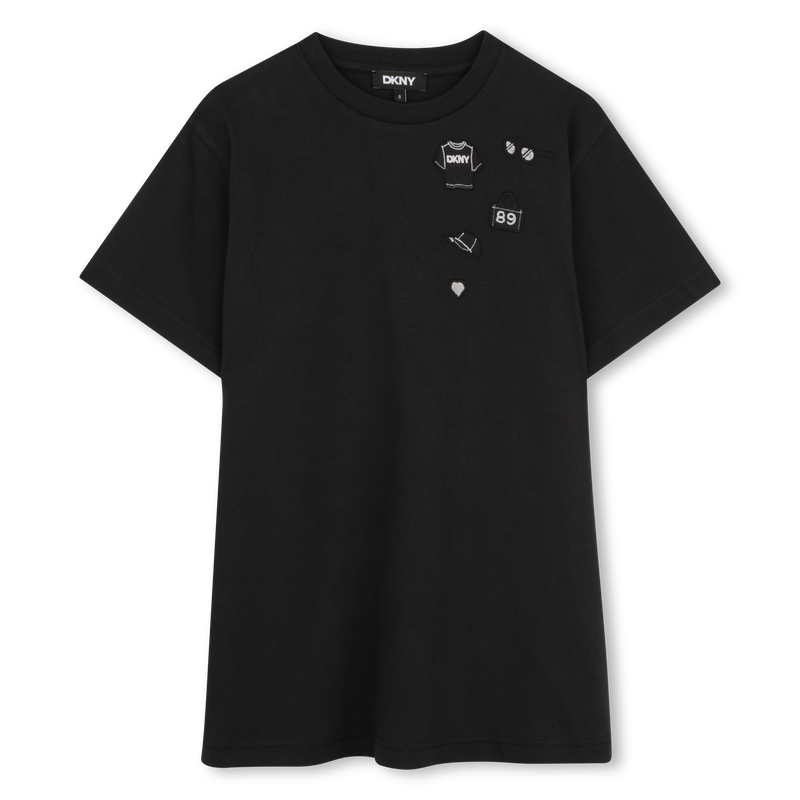 ROBE A MANCHES COURTES DKNY 
                        FILLE