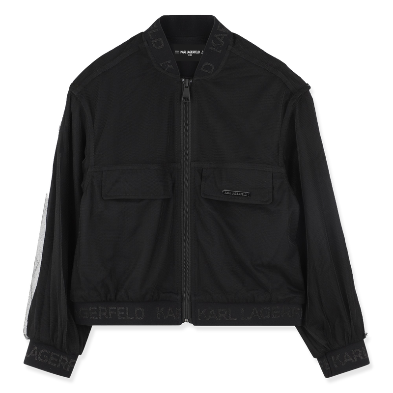 Cardigan zippé KARL LAGERFELD KIDS 
                    FILLE