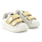 Baskets en cuir &agrave; fermeture KARL LAGERFELD KIDS 
                    FILLE