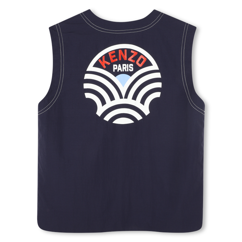 Veste sans manche zipp&eacute;e KENZO KIDS 
                        GARCON