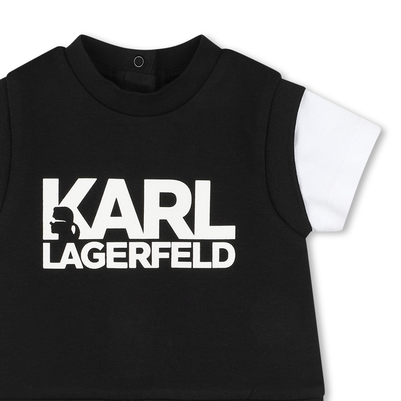 Combinaison bicolore siglée KARL LAGERFELD KIDS 
                    GARCON