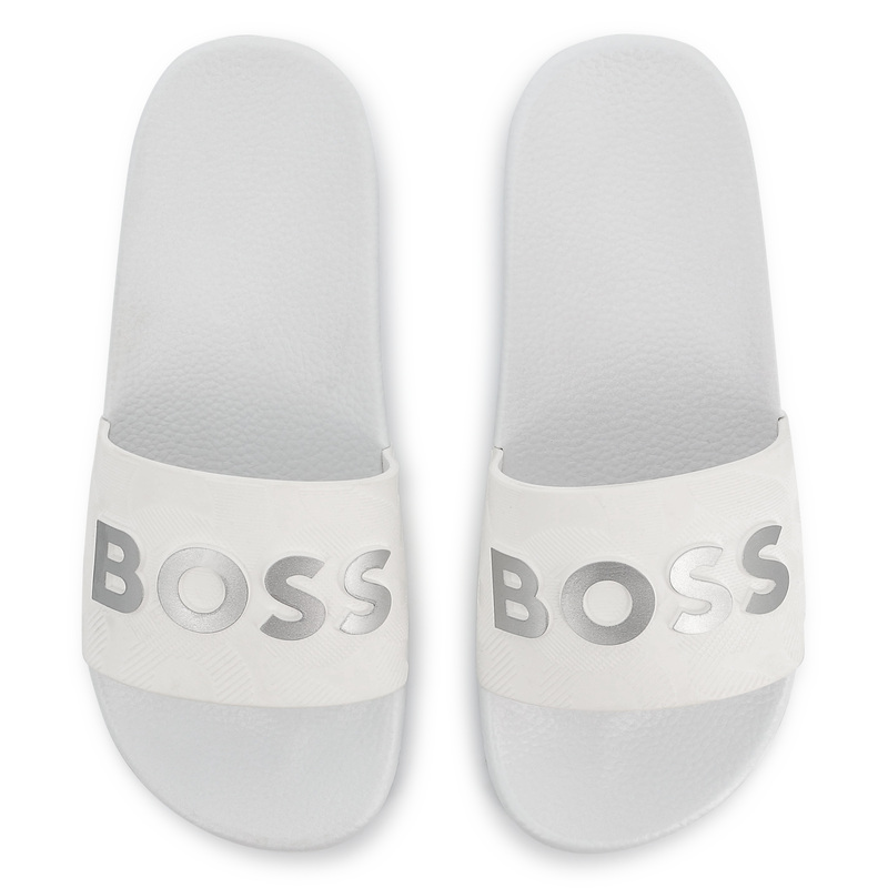 Claquettes siglées en relief BOSS 
                    GARCON