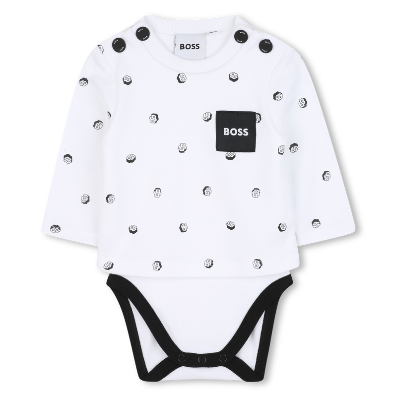 Ensemble body, bavoir et bonnet BOSS 
                    GARCON