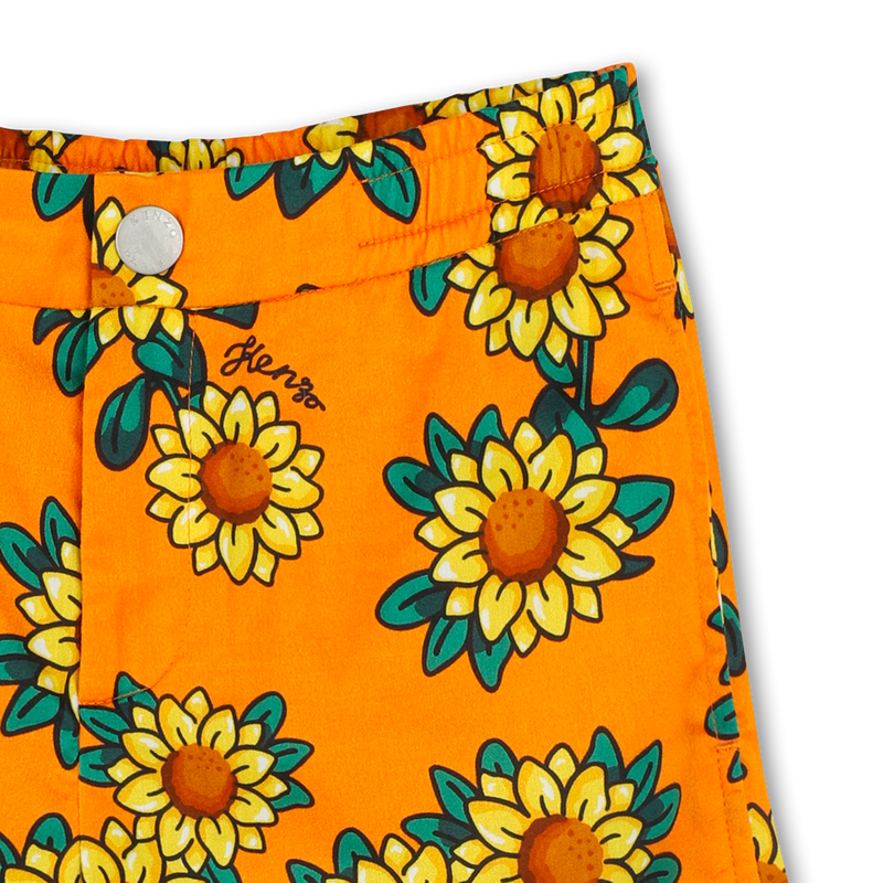 Bermuda imprim&eacute; satin de coton KENZO KIDS 
                        GARCON