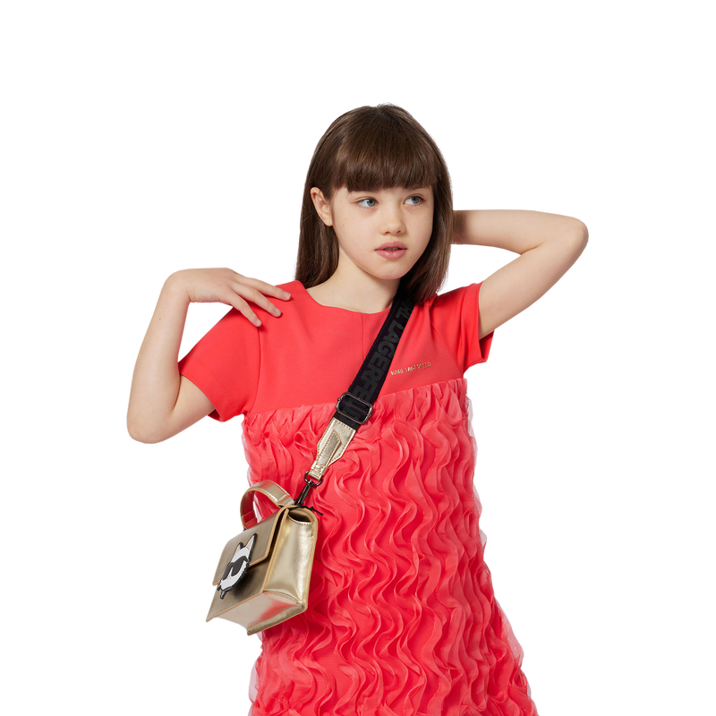 Sac à main en textile enduit grain fin KARL LAGERFELD KIDS 
                    FILLE