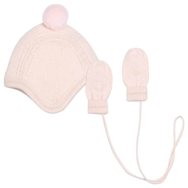 Ensemble bonnet + moufles CARREMENT BEAU 
                    FILLE