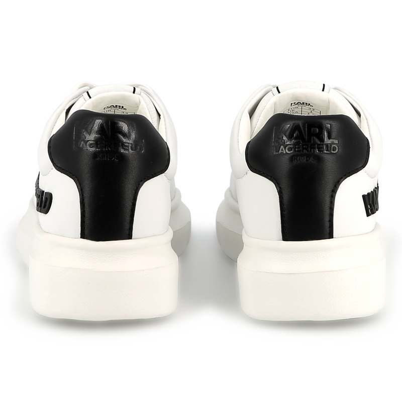 Baskets en cuir &agrave; lacets KARL LAGERFELD KIDS 
                        UNISEXE