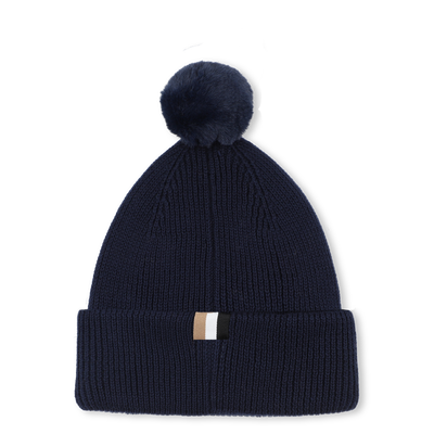 Bonnet tricot avec pompon BOSS GARCON