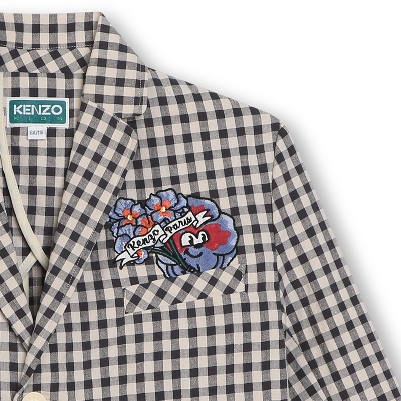 Veste de costume à carreaux KENZO KIDS 
                    GARCON