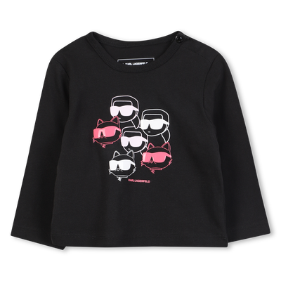 T-shirt &agrave; manches longues KARL LAGERFELD KIDS FILLE