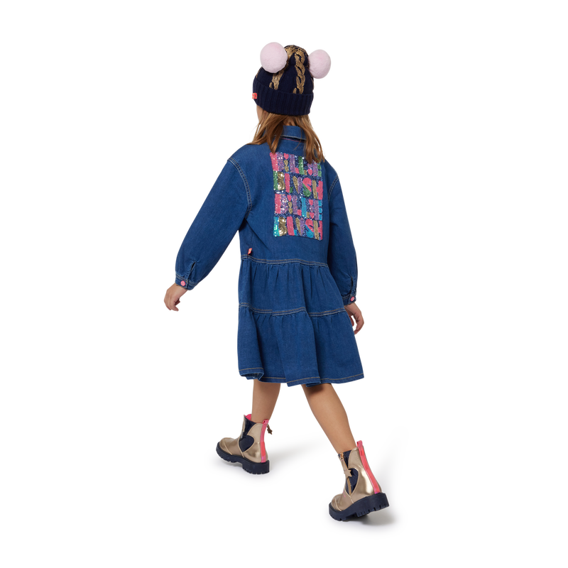 Robe en denim &agrave; col chemise BILLIEBLUSH 
                        FILLE