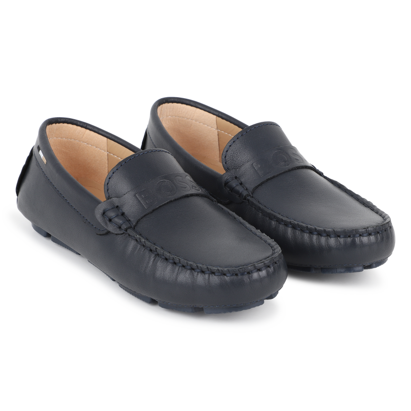 Mocassins en cuir de vachette BOSS 
                    GARCON