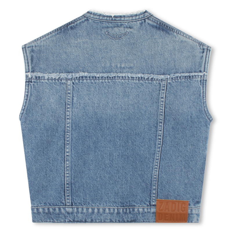 Veste sans manche en jean ZADIG & VOLTAIRE 
                    FILLE