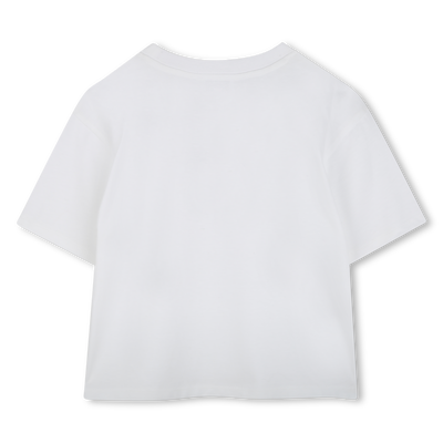 T-shirt en coton avec strass MARC JACOBS FILLE