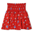 Jupe imprim&eacute;e &agrave; volants KENZO KIDS 
                    FILLE